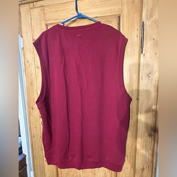 Cutter & Buck Washington Redskins Burgundy Pullover V Neck Sweater Vest Size XL - Picture 2 of 8
